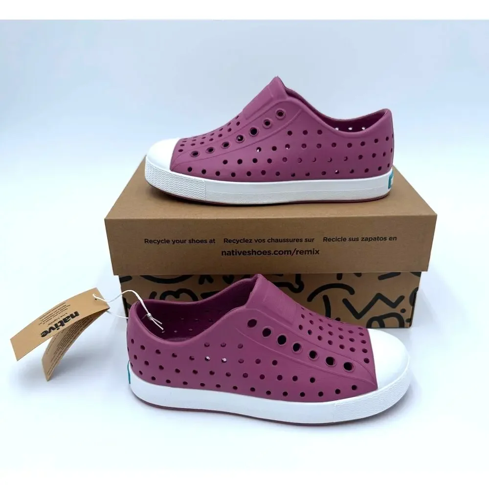 NEW! Native Jefferson Child Shoes - Twilight Pink/Shell White - c11